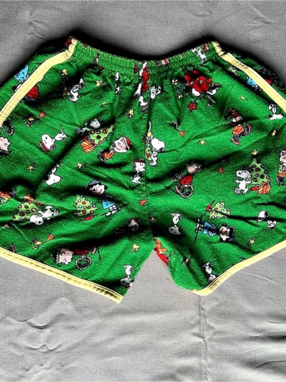 Peanuts Kids Green Printed Shorts